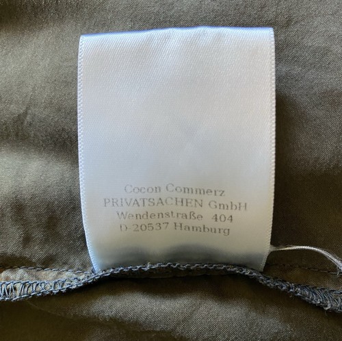 Cocon commerz Privatsachen Kleid Empire 2 Wäscheseide umbergrau neu! - Bild 5 von 5