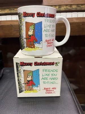 Merry Christmas Friends Like You Are Hard to Find bars are so dark MUG E Thomsen