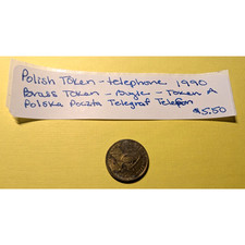 Polish Telephone 1990 Brass Token Bugle Token A Polska Poczta Telegraf Telfon