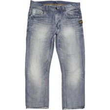 G-Star Attacc  Herren Blau Straight Regular  Jeans W34 L26 (71756)