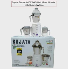 Sujata Dynamix 900W Heavy Duty Mixer Grinder With 3 Jars 220V