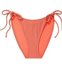 Victoria's Secret PINK Swim String Cheeky Bikini Bottom - Coral Shimmer - Size S