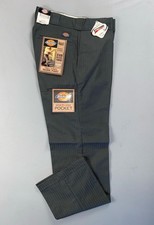 Dickies Easy Care Twill Stripe Chino Work Pants. Gray, Men's Size 30X32. NWT 