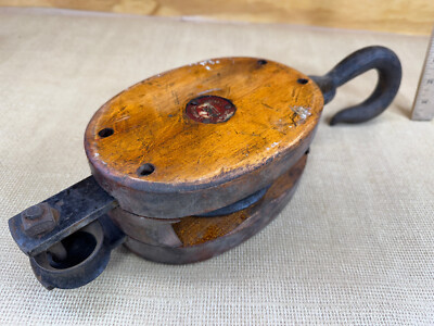 Western Dock Pulley Anvil Ship Boat Pulley Large Single Pulley Rockport ME