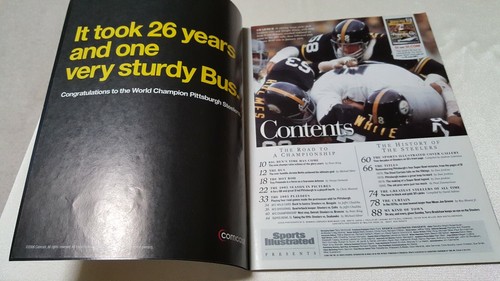 Sports Illustrated Super Bowl XL Conmemorativo MVP Hines Ward Pitts Acero Usado - Imagen 5 de 12