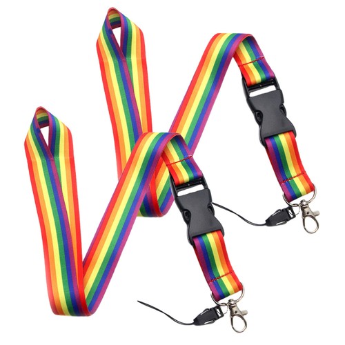 2 Pcs Rainbow Mobile Phone Lanyard Neck Key Chain DIY Accessories - 第 7/11 張圖片
