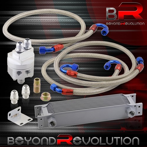 For Ford Mustang 9 Row Rear Diff Differential Oil Cooler + Filter Relocation Kit - Picture 4 of 4