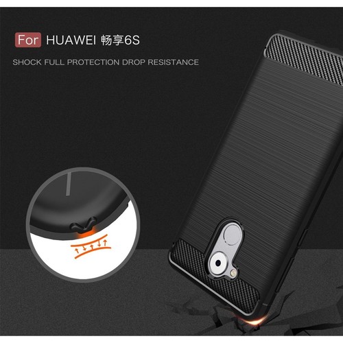 Huawei Enjoy 6s Etui Case Komórka Cover Ochrona Etui ochronne Bumper Czarne - Zdjęcie 8 z 11