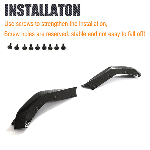 Carbon Heck Stoßstangen Splitter Flaps Seite Canards Passt für BMW G80 M3 21-24 - Picture 11 of 13