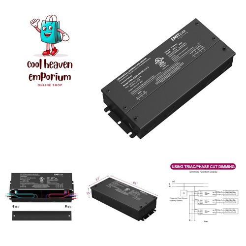 96W Dimmable LED Driver,24V Dimmable Power Supply,AC to DC Transformer for LE...