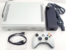 250GB Microsoft XBox 360 Pro White Video Game Console Gaming System HD Bundle