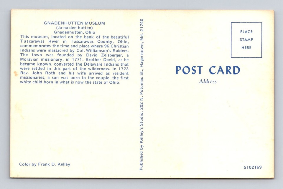 Gnadenhutten OHOhio, Gnadenhutten Museum, Antique, Vintage Souvenir