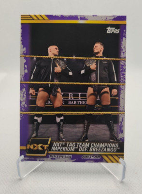 2021 Topps WWE NXT PURPLE  #40 NXT Tag Team Champions Imperium def Breezango NXT