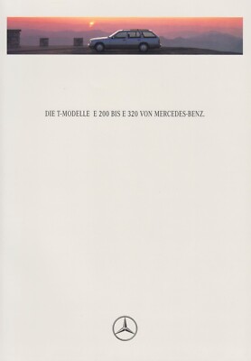 Mercedes E-Class Estate W124 Facelift Brochure Brochure 1994 AR