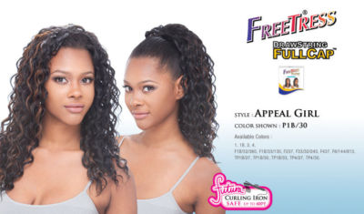 FREETRESS DRAWSTRING FULL CAP CURLY WIG - APPEAL GIRL