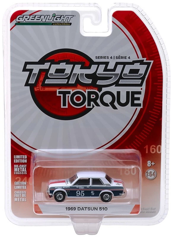 Serie Greenlight 1969 Datsun 510 Tokyo Torque Series 2018 escala 1/64 - paquete de 2 Foto 3 de 3