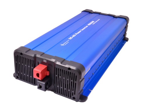 Spannungswandler FS4000D 24V 4000 Watt reiner Sinus BLAU m. Display Inverter - Bild 3 von 5