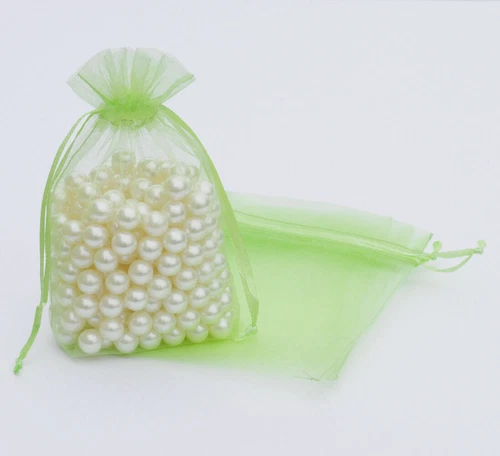 50/100/200/500 organza matrimonio festa bomboniera regalo caramelle sacchetti trasparenti sacchetto gioielli - Foto 50 di 52