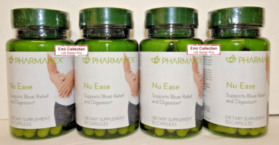 Nu Skin Nuskin Pharmanex Nu Ease Supports Bloat Relief and Digestion (4 Bottles)