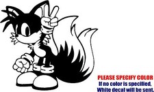 Tails Sonic the Hedgehog Decal Sticker Funny Vinyl Car Window Bumper Truck 6"