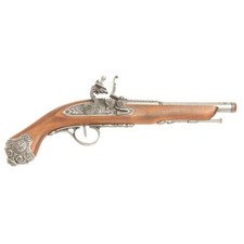 Denix 18th Century Flintlock Pistol Replica Gun - Gray Finish