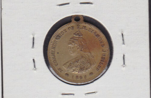 1897 Barratt & Co Queen Victoria 60th Jubilee Medal - Picture 2 of 2