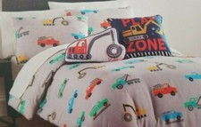 4 pc Boy Zone Play Zone Twin Comforter, Sham Decorative Pillows Set NIP