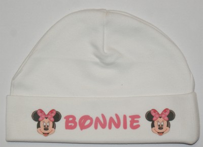 personalised baby caps