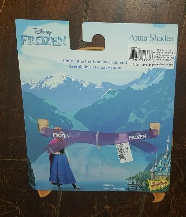 Disney Frozen ANNA Sunglasses - 100% UV Protection Impact Resistant Lenses! - Image 2 of 2