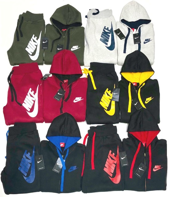 nike zip up sweat suit