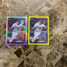 2024 Topps #422 Austin Barnes YELLOW & RAINBOW Foil P-2