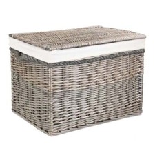 Wicker Storage Trunk Chest