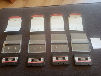  4er Set K7 AUDIO LEER - Maxell UR 90 - Ultra Low Noise Kassette - Audio Tape - Vintage!