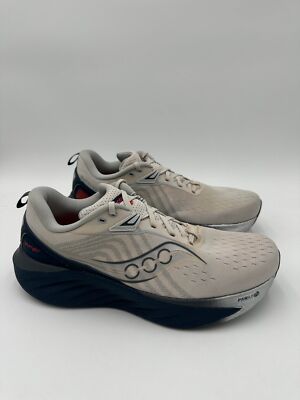 Saucony Triumph 22 Running Sneakers Men's Size 11 Beige Mesh Lace Up S20964-218