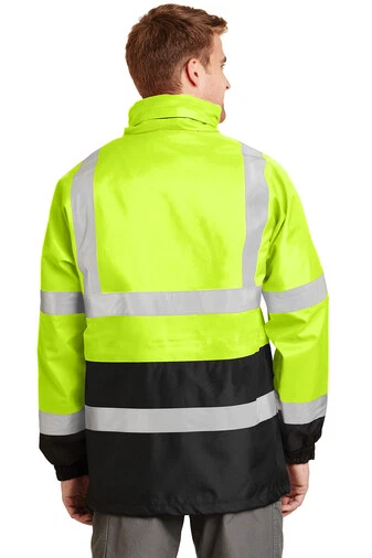 LARGE, Safety Parka Jacket, Waterproof, Yellow MENS Cornerstone CSJ24, lrage PPE - Image 2 of 4