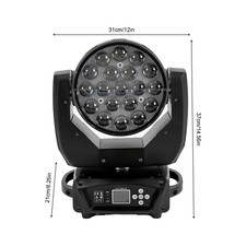 19x15W RGBW Zoom Moving Head Stage Light LED DMX512 Wash Light Wedding DJ Party
