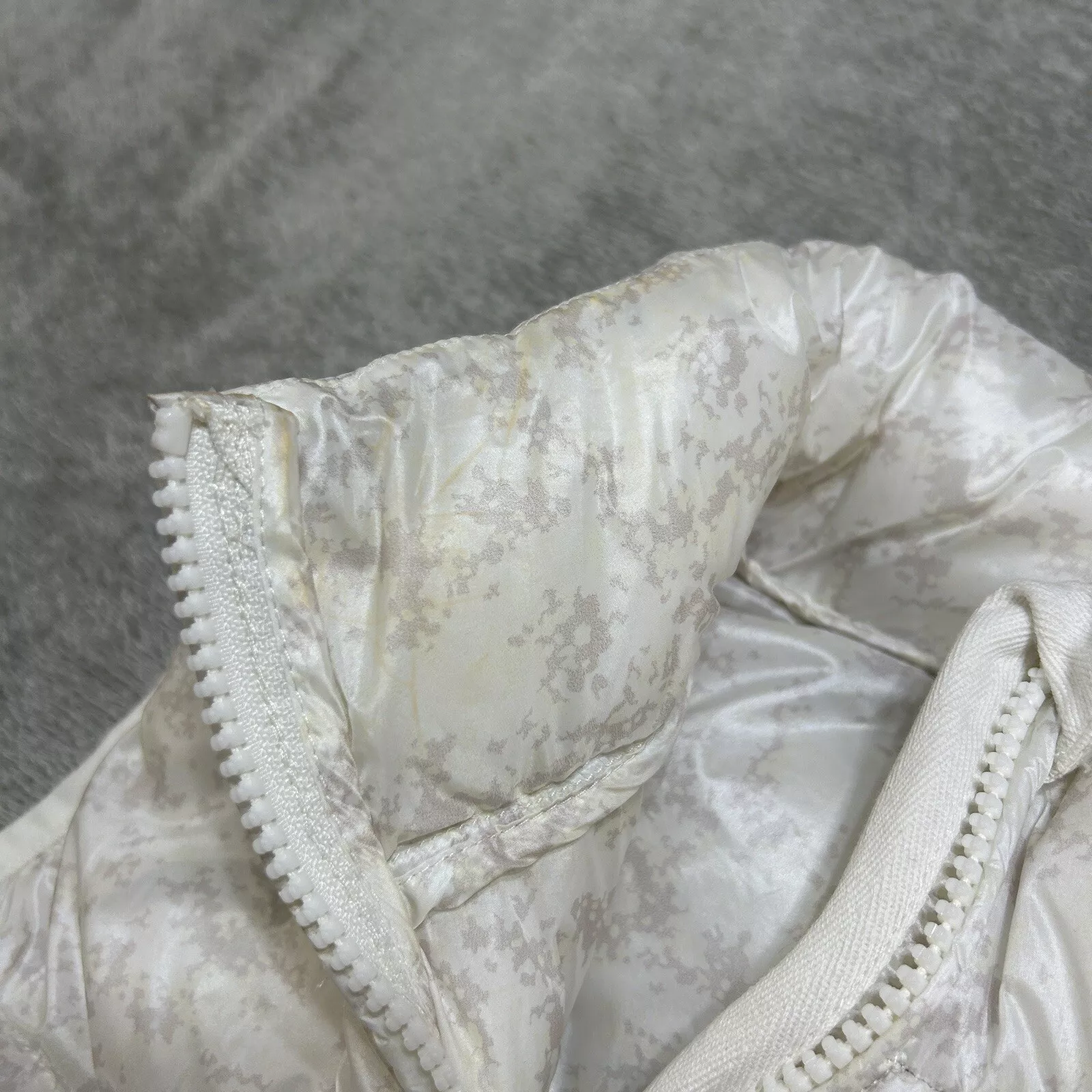 fabletics elliot quilted puffer full zip camo jacket