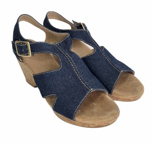 clarks denim sandals