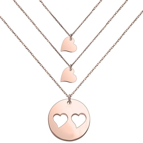Daughters Necklace Set(Rose gold mom 