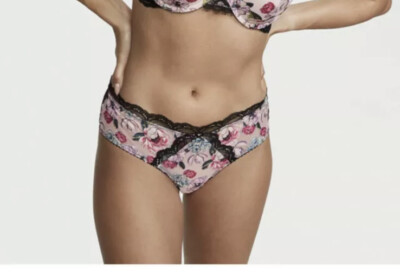 Victoria s Secret Very Sexy Embroidered Floral Cheeky Panties Sz XL Wild Roses