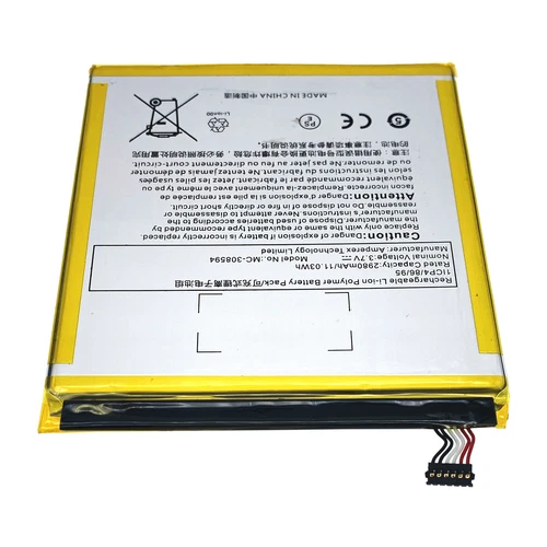 Battery For Amazon Kindle Fire 7" 5th Generation SV98LN (2015 Year) MC-308594 - Picture 3 of 5