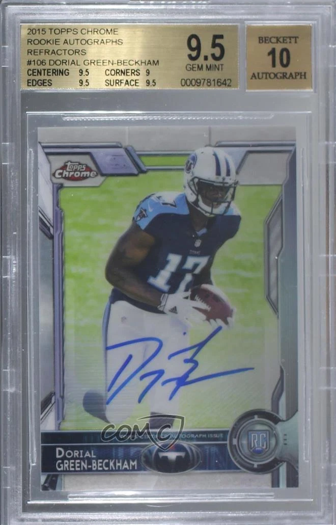 Dorial Green-Beckham Topps Chrome Rookie Autograph Patch #RAPDG Base