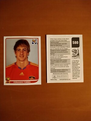 Torres,Sticker # 580,Panini Album,SOUTH AFRICA 2010,FIFA WORLD CUP,WM-Star  
