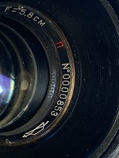 Helios 44 Sn.0000853 USSR rare lens F/2 58 M39 Red P 13 blades