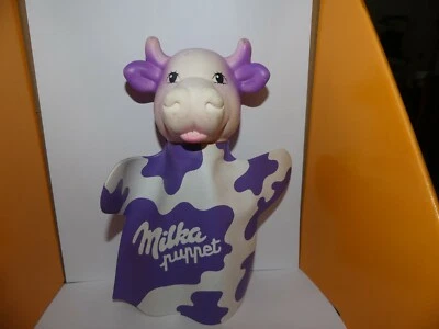FIGURINE PUBLICITAIRE CHOCOLAT MILKA PUPPET VACHE MARIONNETTE - Photo 1/2