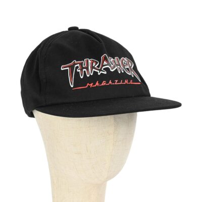 Thrasher Slash Snapback Cap - Black | eBay UK