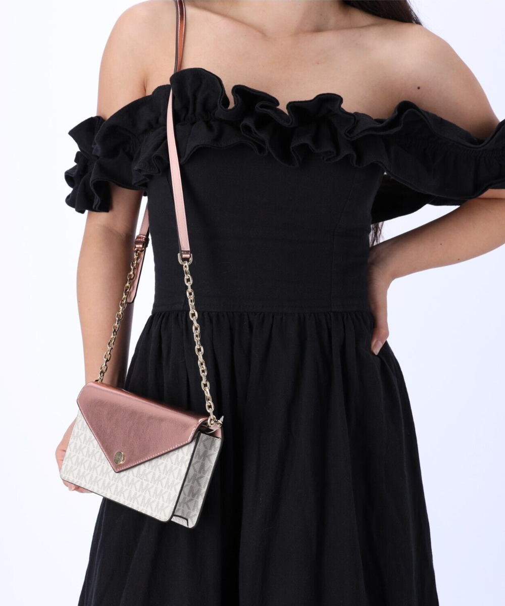 Michael Kors Jet Set Travel Small Signature Clutch Crossbody