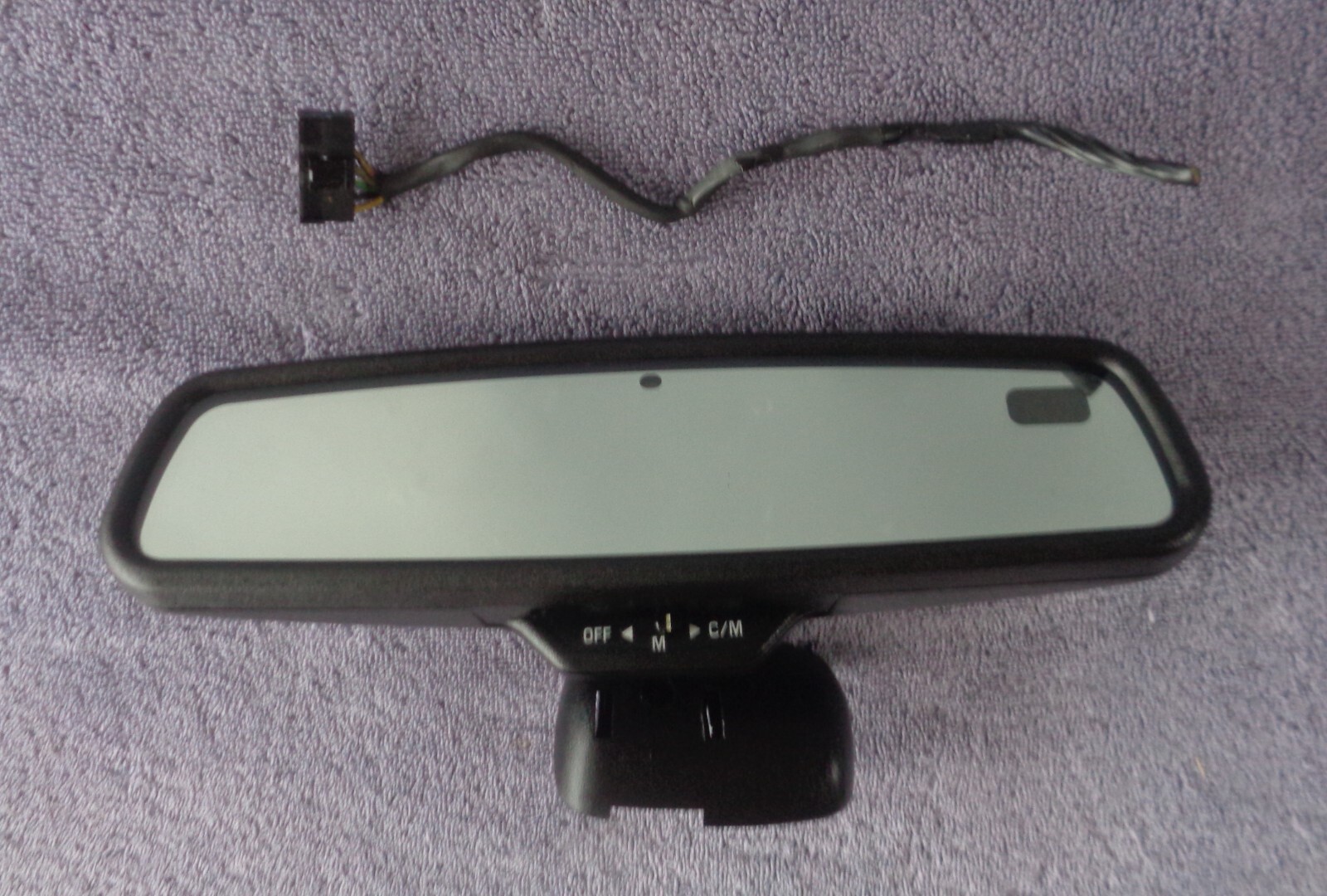1990s GM GNTX-120 Auto Dimming Mirror with Compass & Wiring Tested