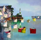 Toile XL 80x80cm Direct atelier d'artiste Douchez Tableau original Bretagne