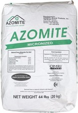 Azomite Raw Supply Organic Trace Mineral Powder 44LB Micronized, White 0.94 per gallon
